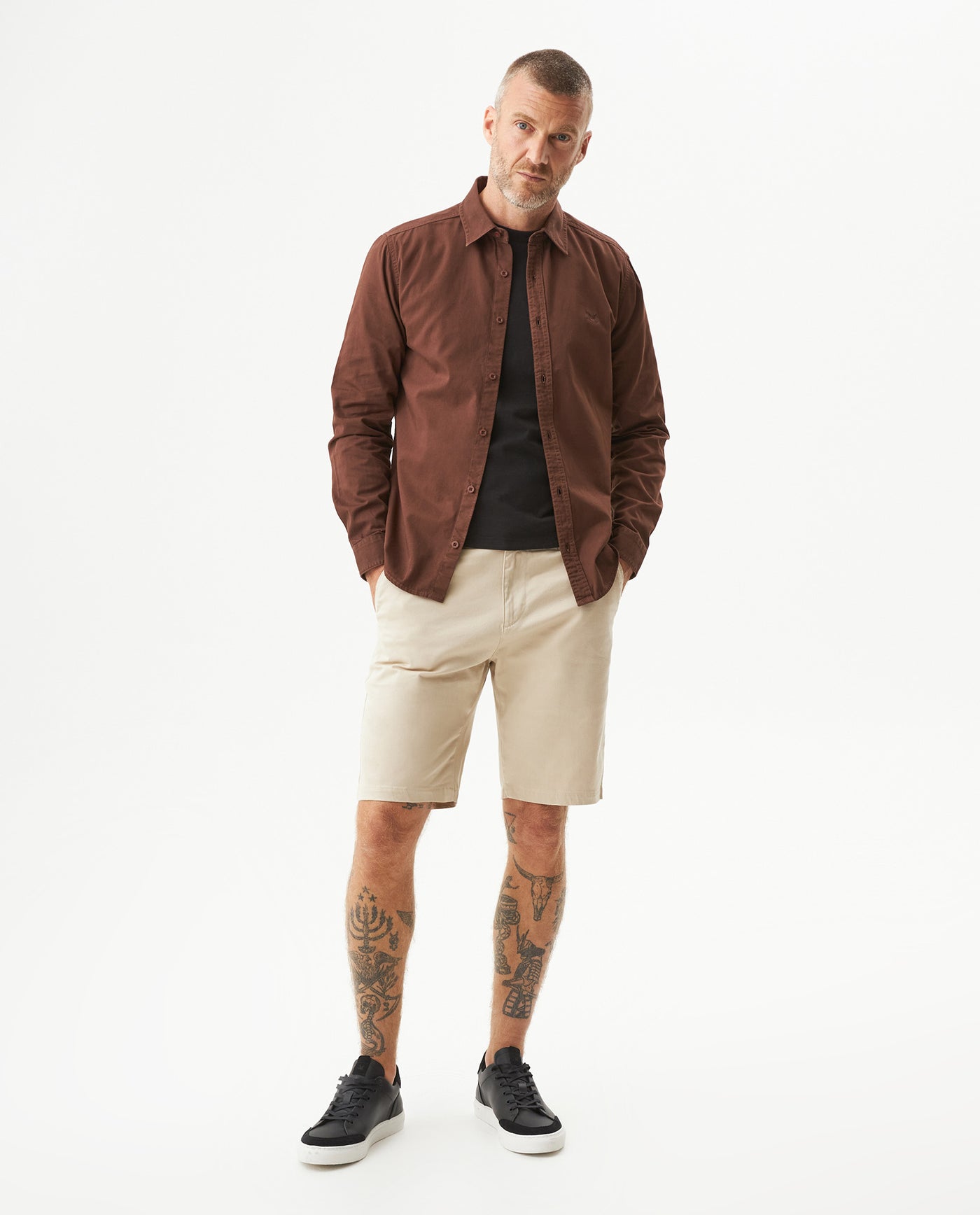 Camisa Manga Larga para Hombre - Brown 63_619G022_CAF191116_4