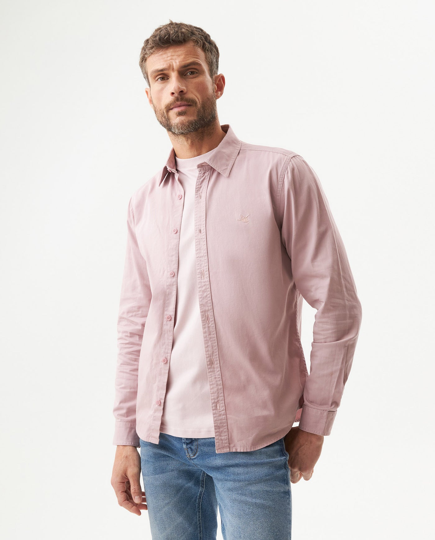 Camisa Manga Larga para Hombre - Pink 63_619G022_ROS151607_0