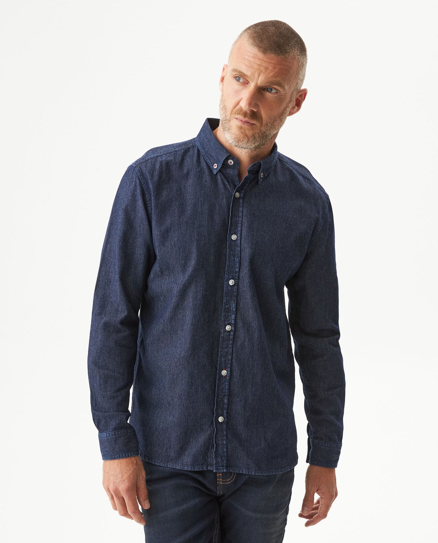 Men's Long Sleeve Shirt - Blue 63_619G023_AZU193923_0