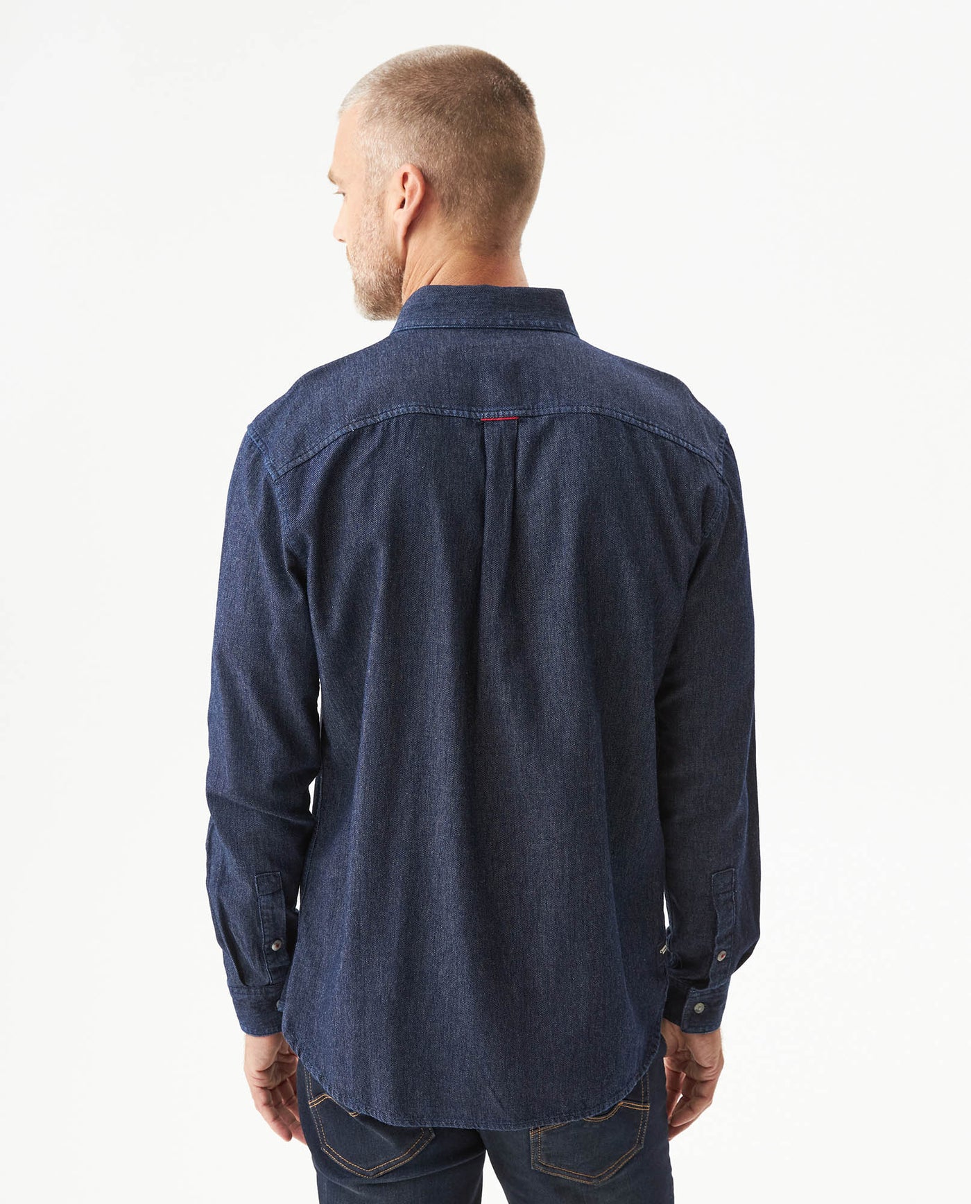 Men's Long Sleeve Shirt - Blue 63_619G023_AZU193923_6