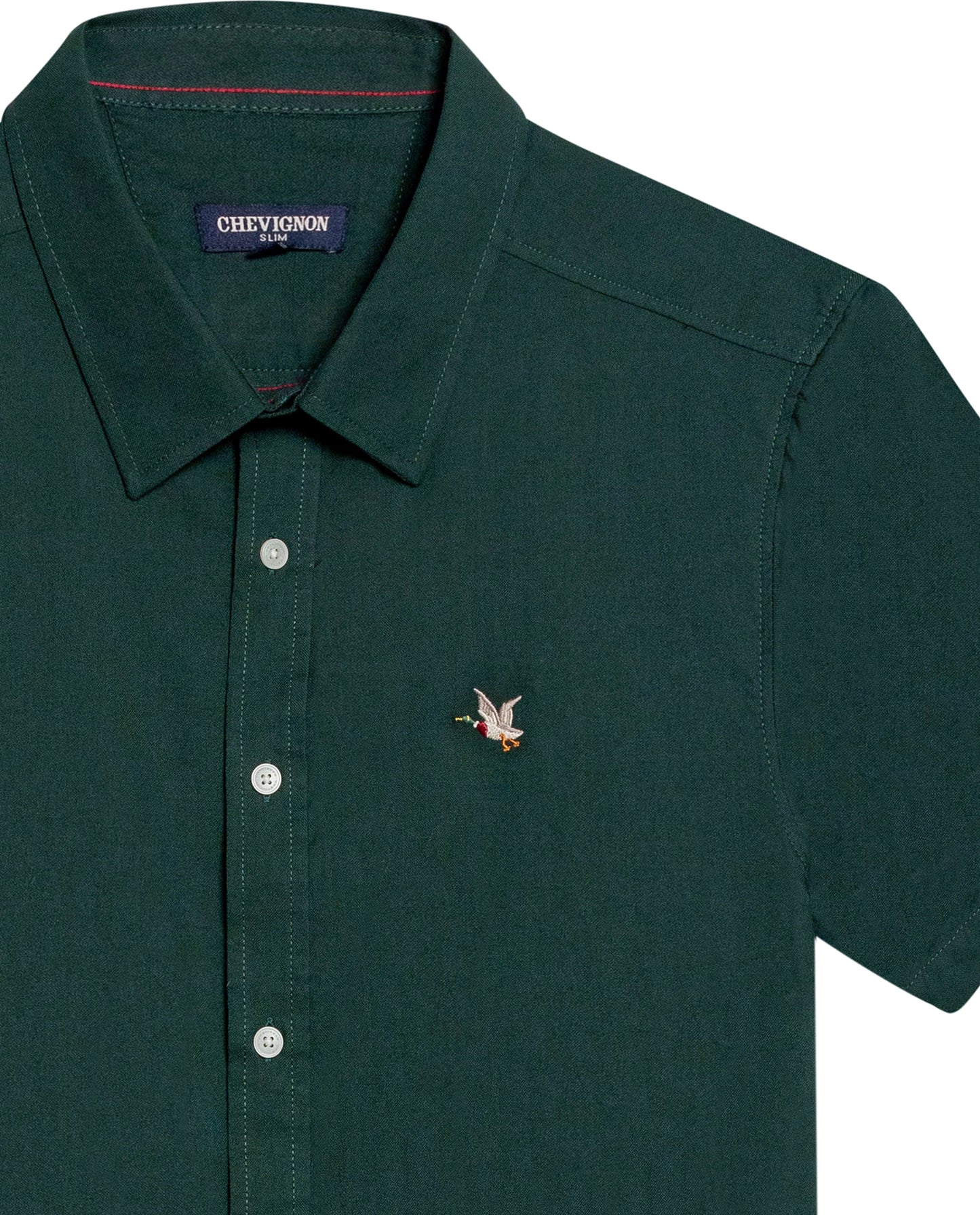 Men's Short Sleeve Shirt - Green - 7