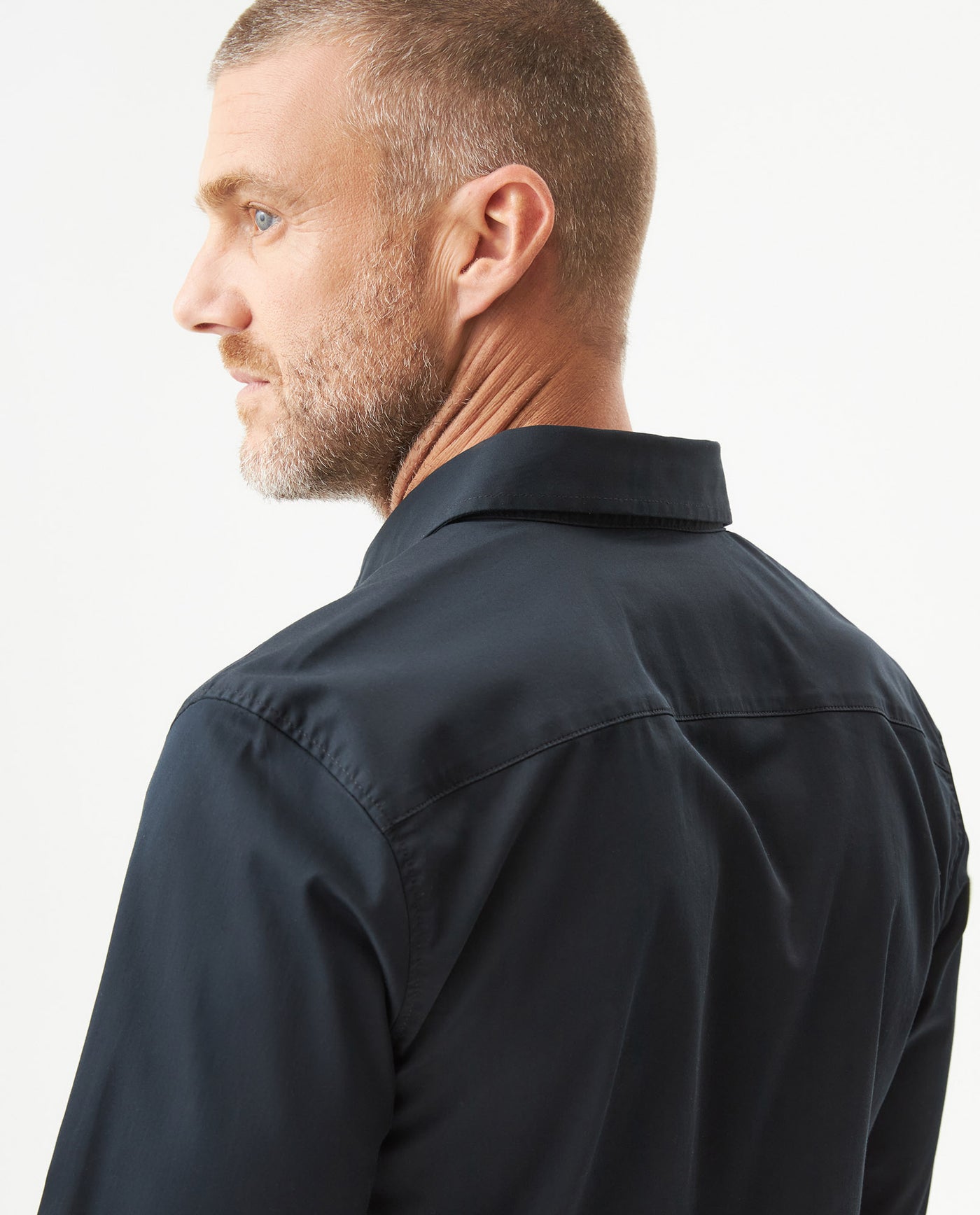 Men's Long Sleeve Shirt - Black 619G031 - 5