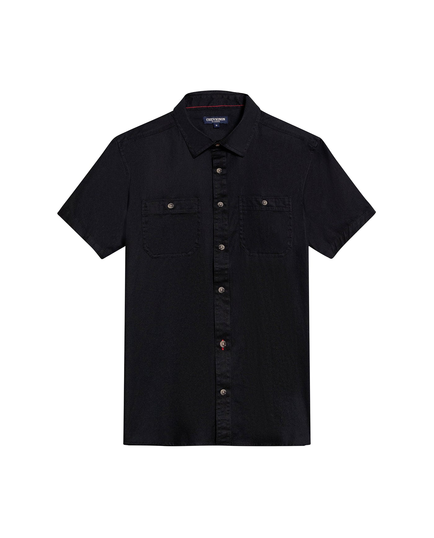 Men's Shirt, Short Sleeve - Black 619G034 - 2