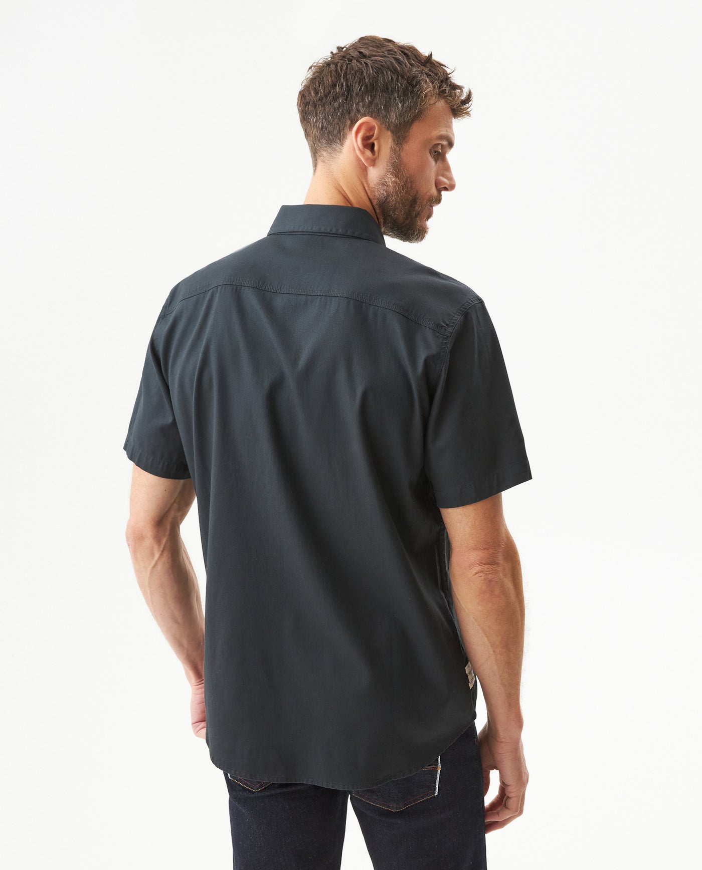 Men's Shirt, Short Sleeve - Black 619G034 - 5
