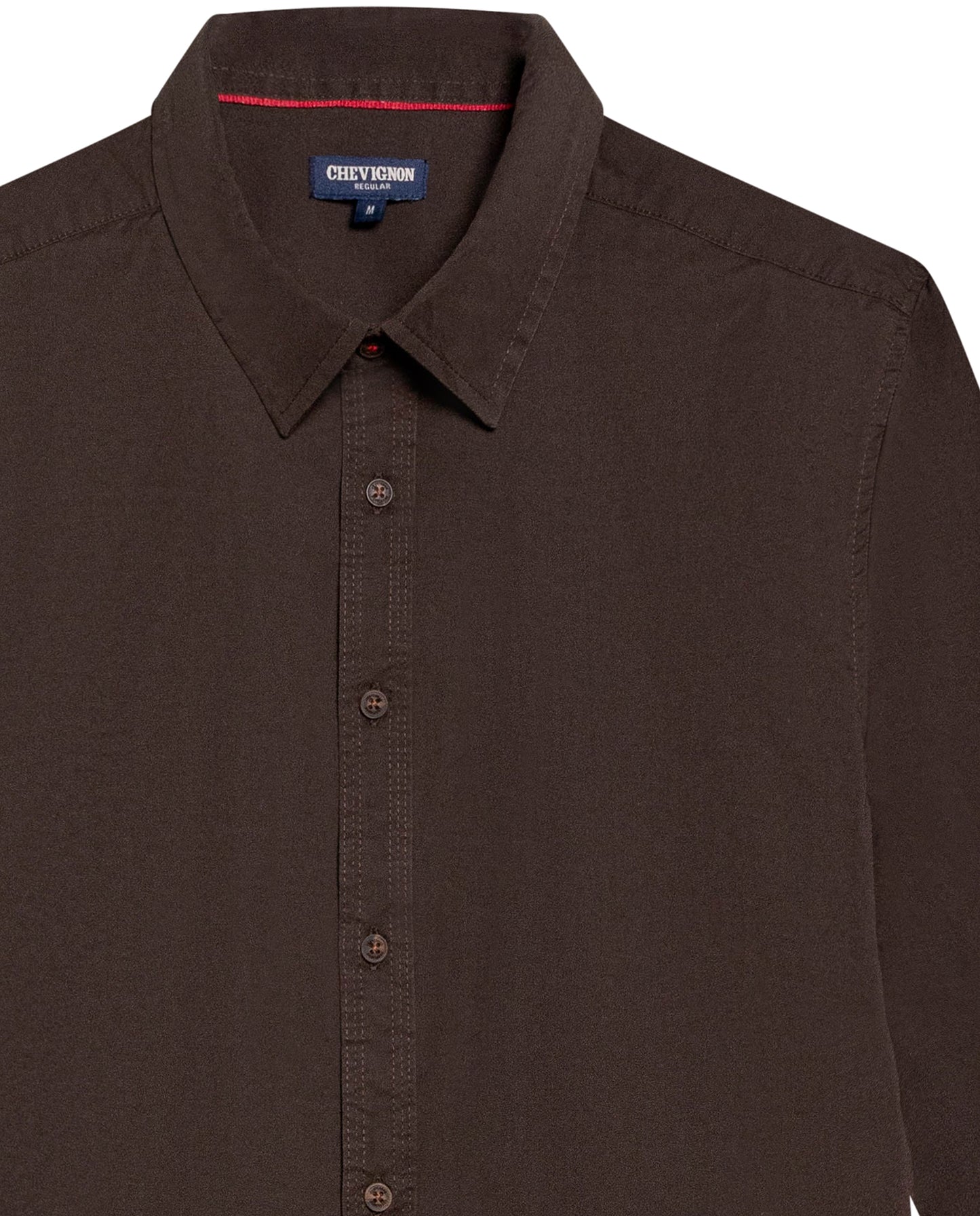 Men's Long Sleeve Shirt - Brown - 7