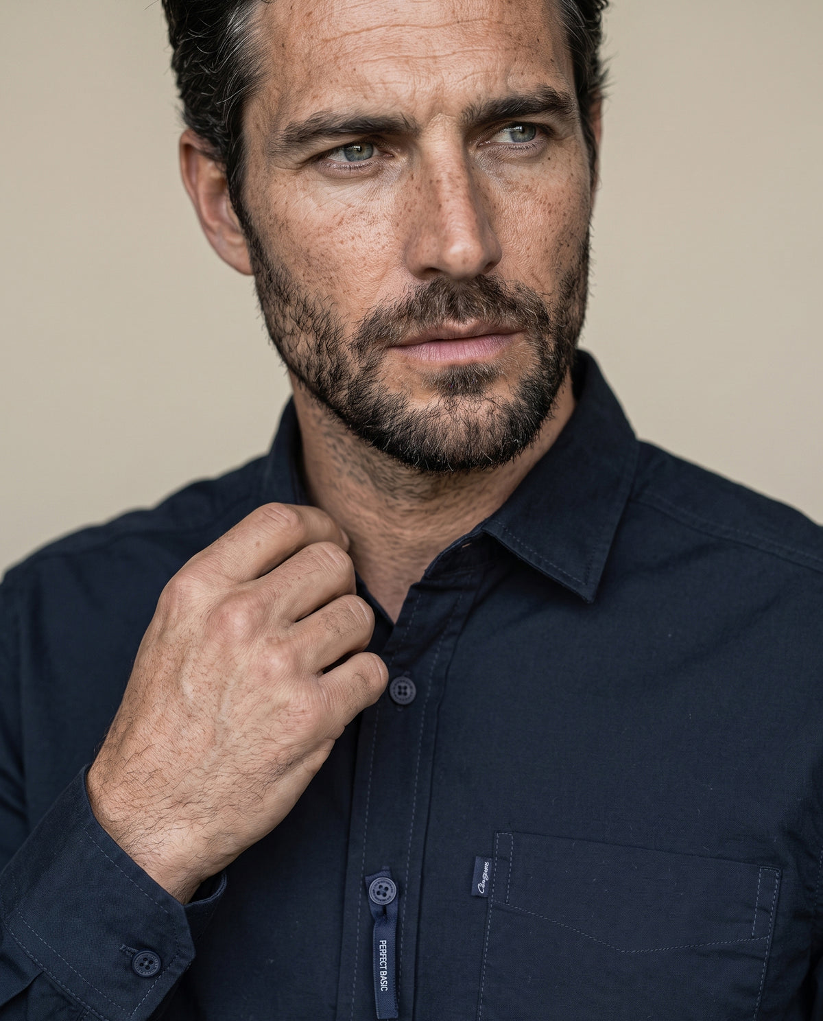 Men´s Slim Fit Shirt - Blue 63_619G100_AZU193924_5