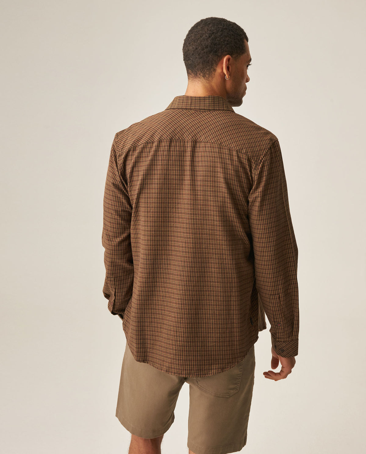 Men´s Slim Fit Shirt - Brown 63_619H005_CAF190915_5