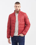 Men's Quilted Jacket with Pockets - Red