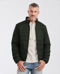 Men's Packable Quilted Jacket Water-Resistant - Green