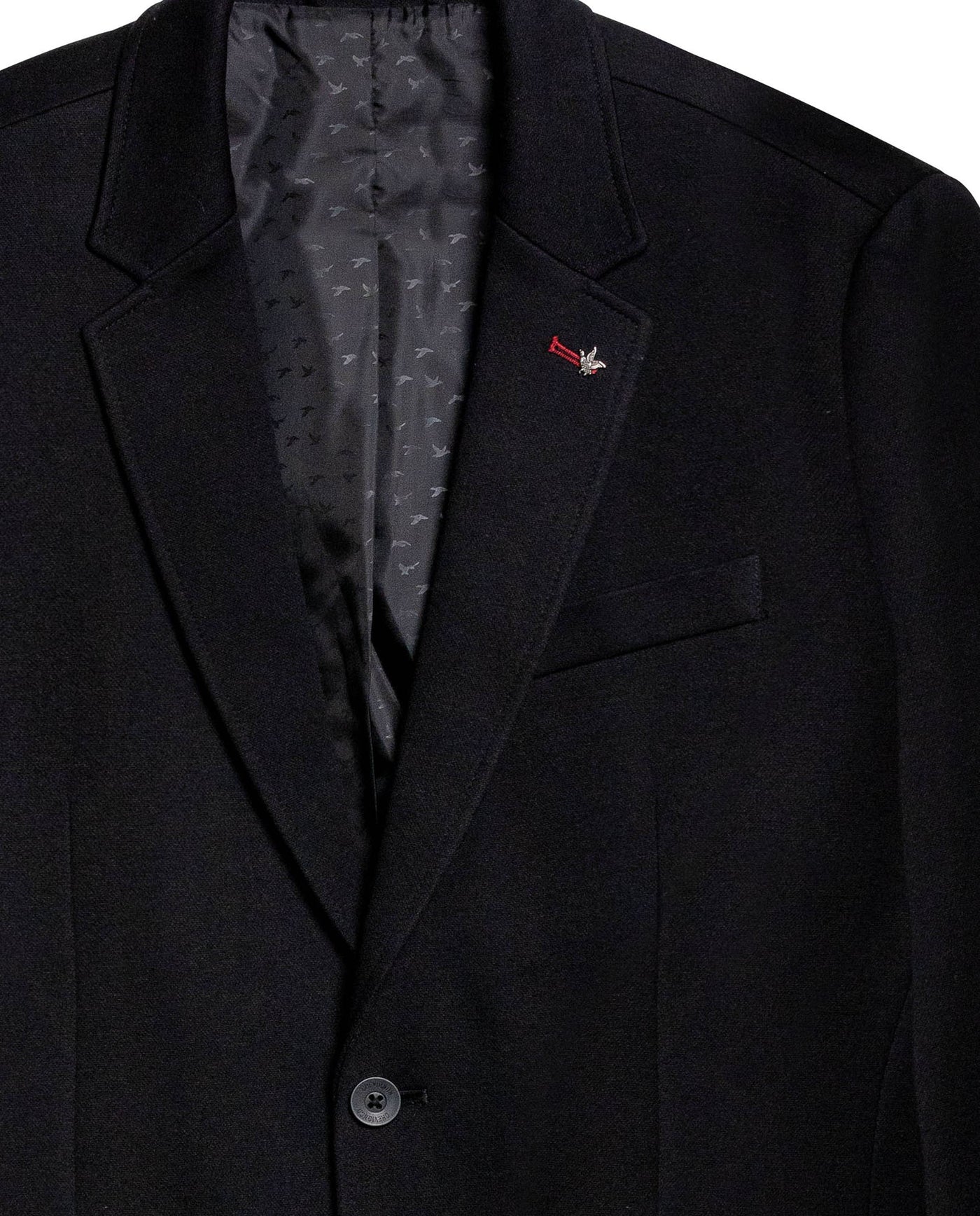 Mens Blazer Knitwear Cotton Polyester Honeycomb Effect Duck Pin - Black 63_621H007_NEG194007_8