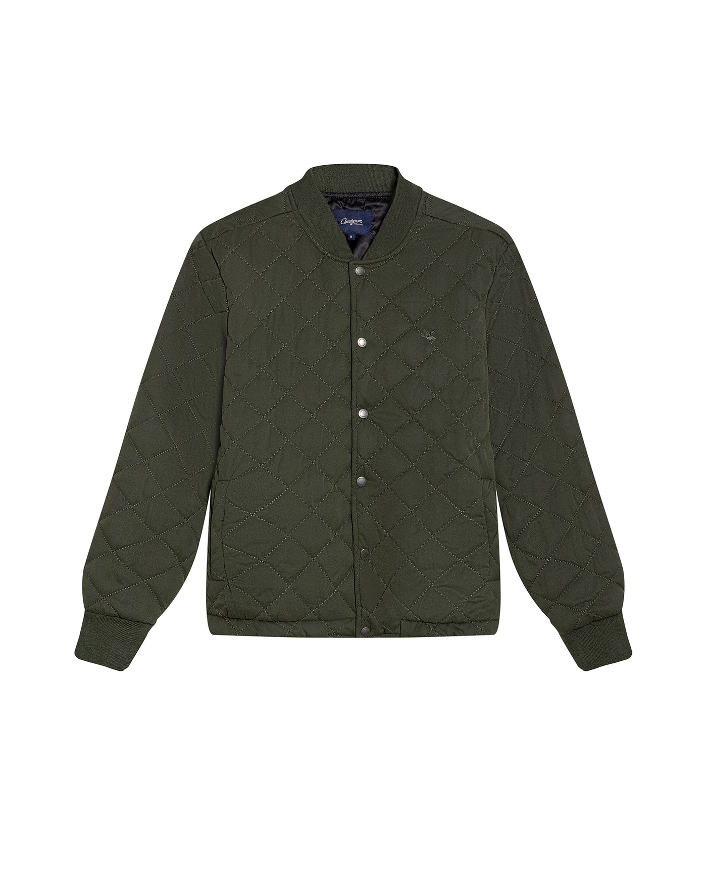 Mens Jacket Quilted Diamond Polyester Cotton Duck Print Lining - Green 63_621H009_VER190414_3