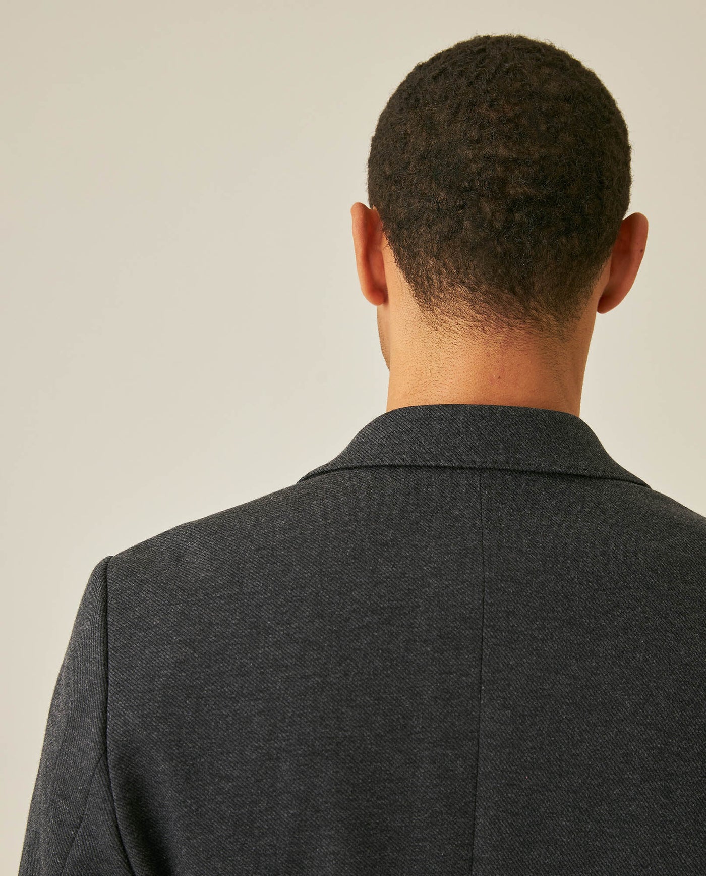 Mens Blazer Heather Elbow Patches Polyester Cotton Elastane Melange Herringbone Texture - Blue 63_621H012_AZU194011_7