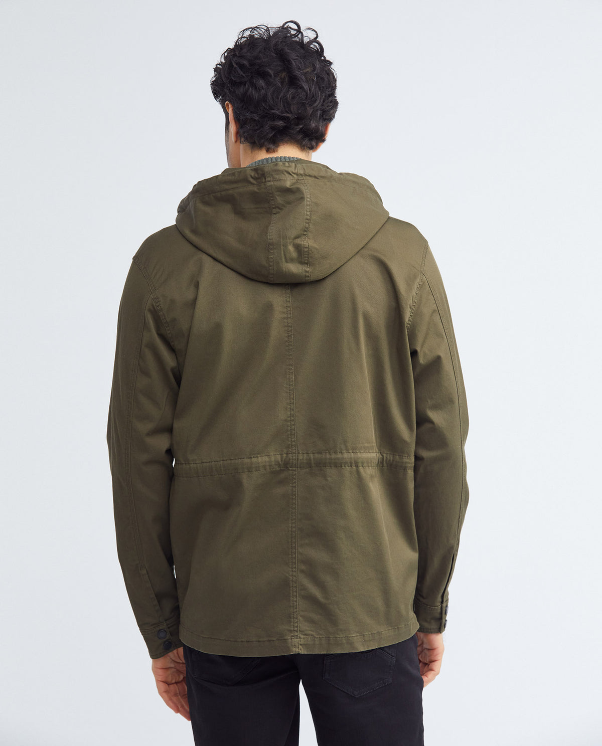 Men's Utility Jacket Semi-Waterproof Cotton Stretch PVC Appliqué 622F003 - 6