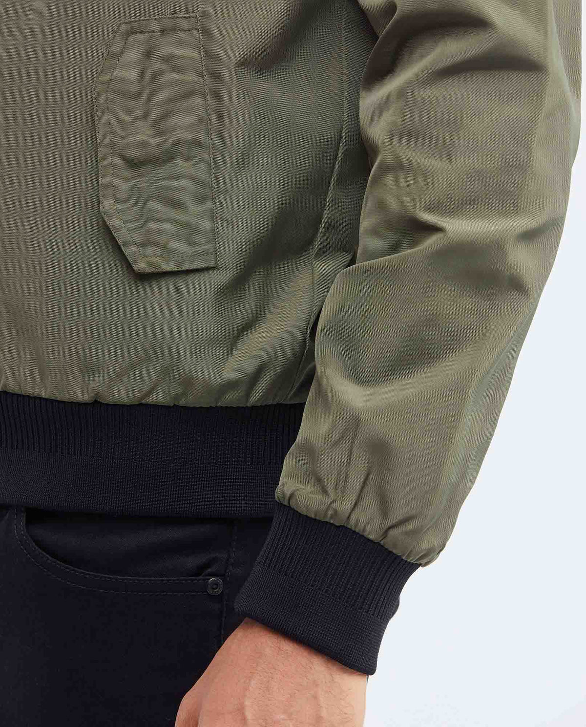 Men's Reversible Double-Face Jacket Stowable Hood Ribbed Details - 7