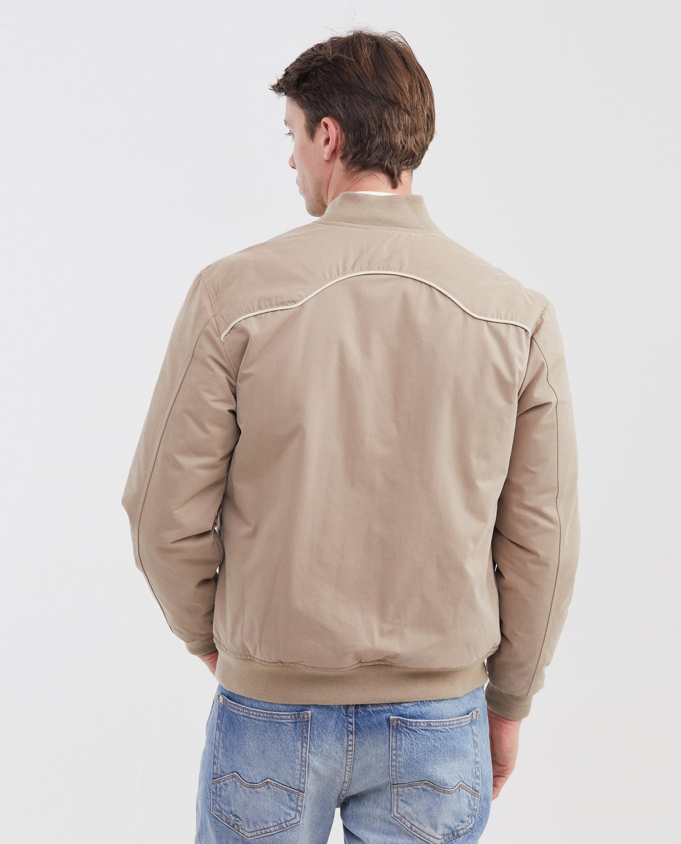 Men's Lightweight Western-Yoke Quilted Bomber Jacket 622G010 - 6