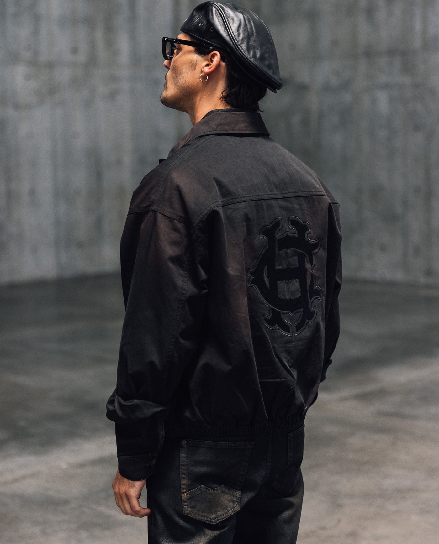 Mens Oversized Lightweight Bomber Jacket - Special Collection - Black 63_624H500_NEG194007_0