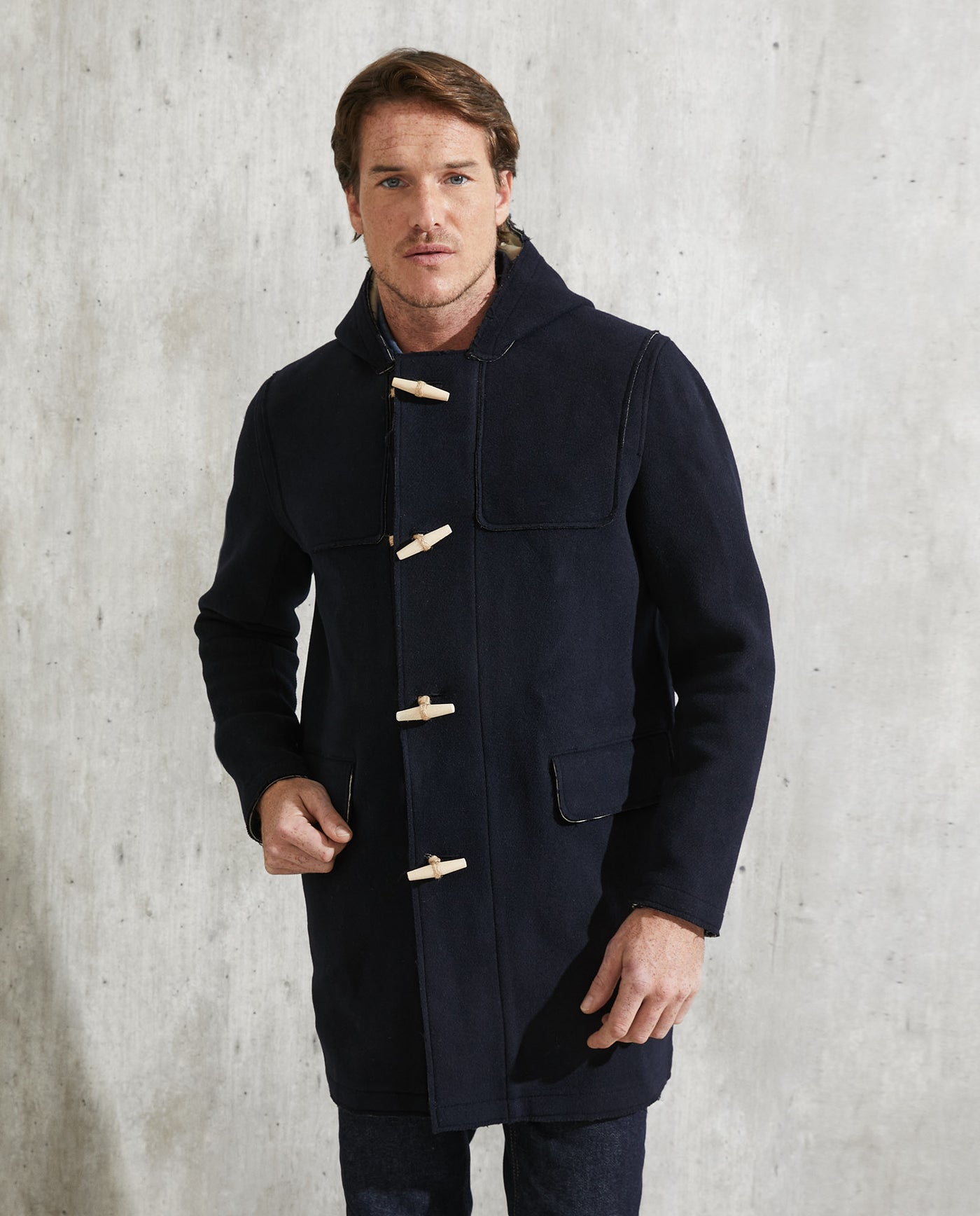 Men's Montgomery Coat Wool Blend Hood - 1
