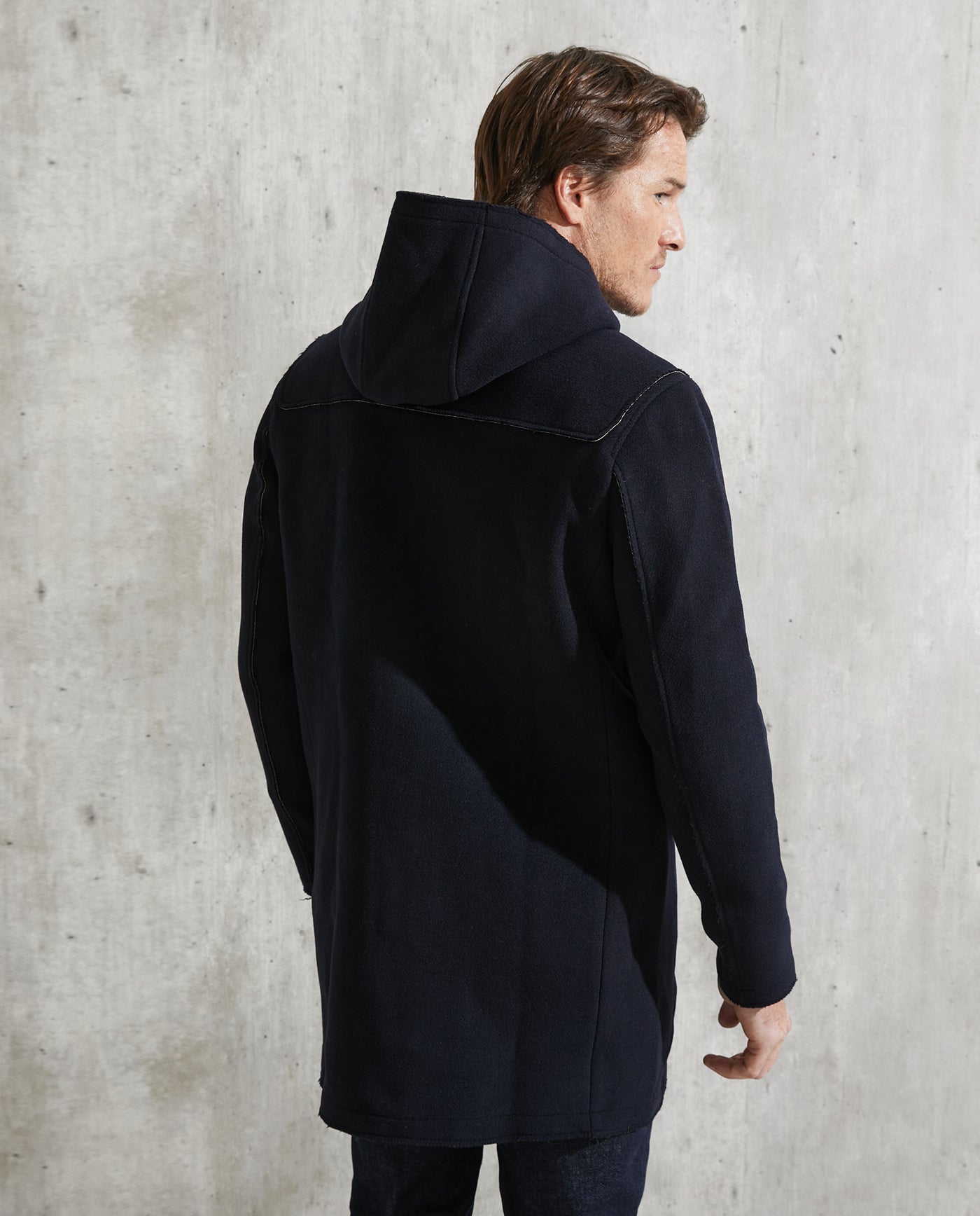 Men's Montgomery Coat Wool Blend Hood - 3