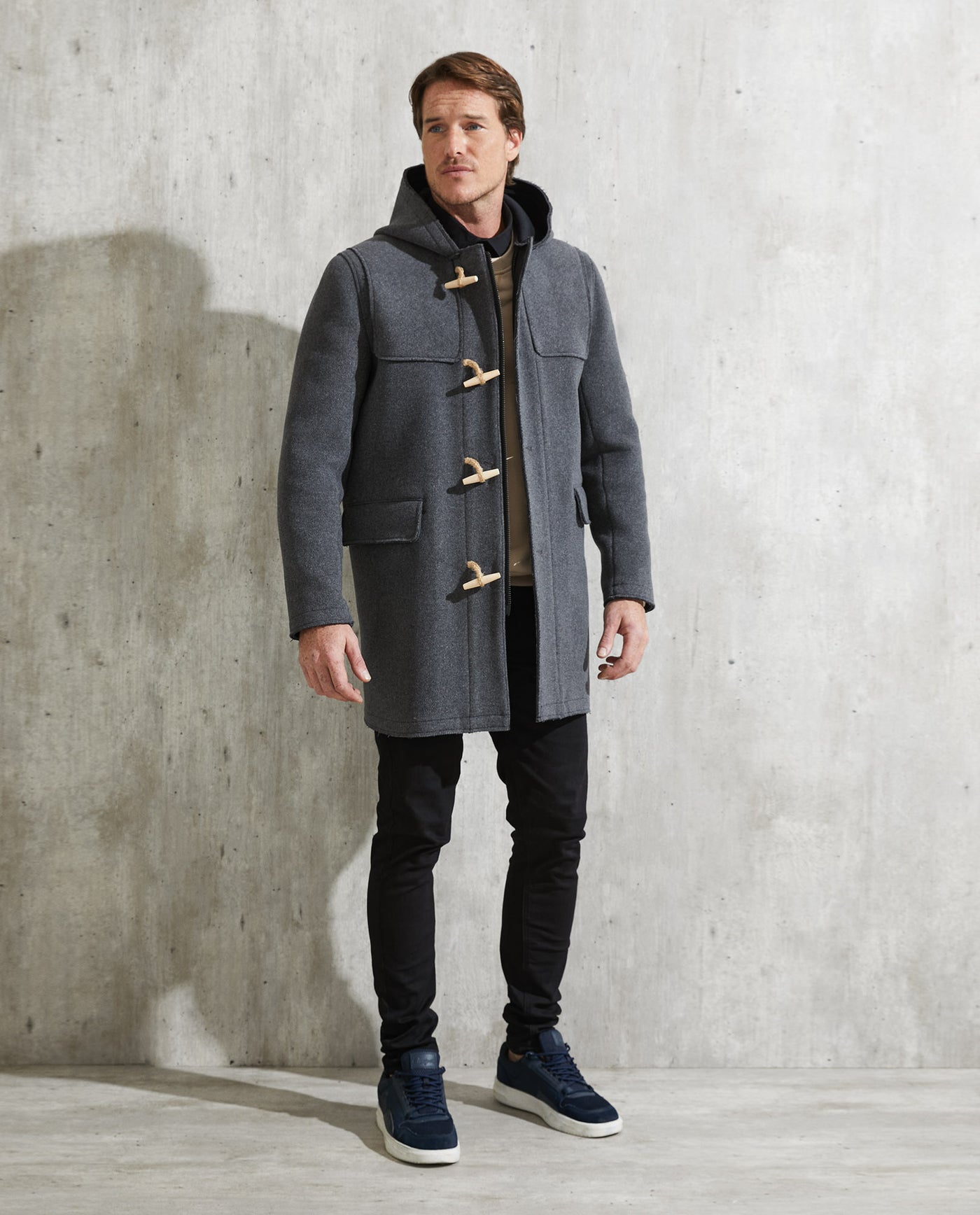 Men's Montgomery Coat Wool Blend Hood - 2