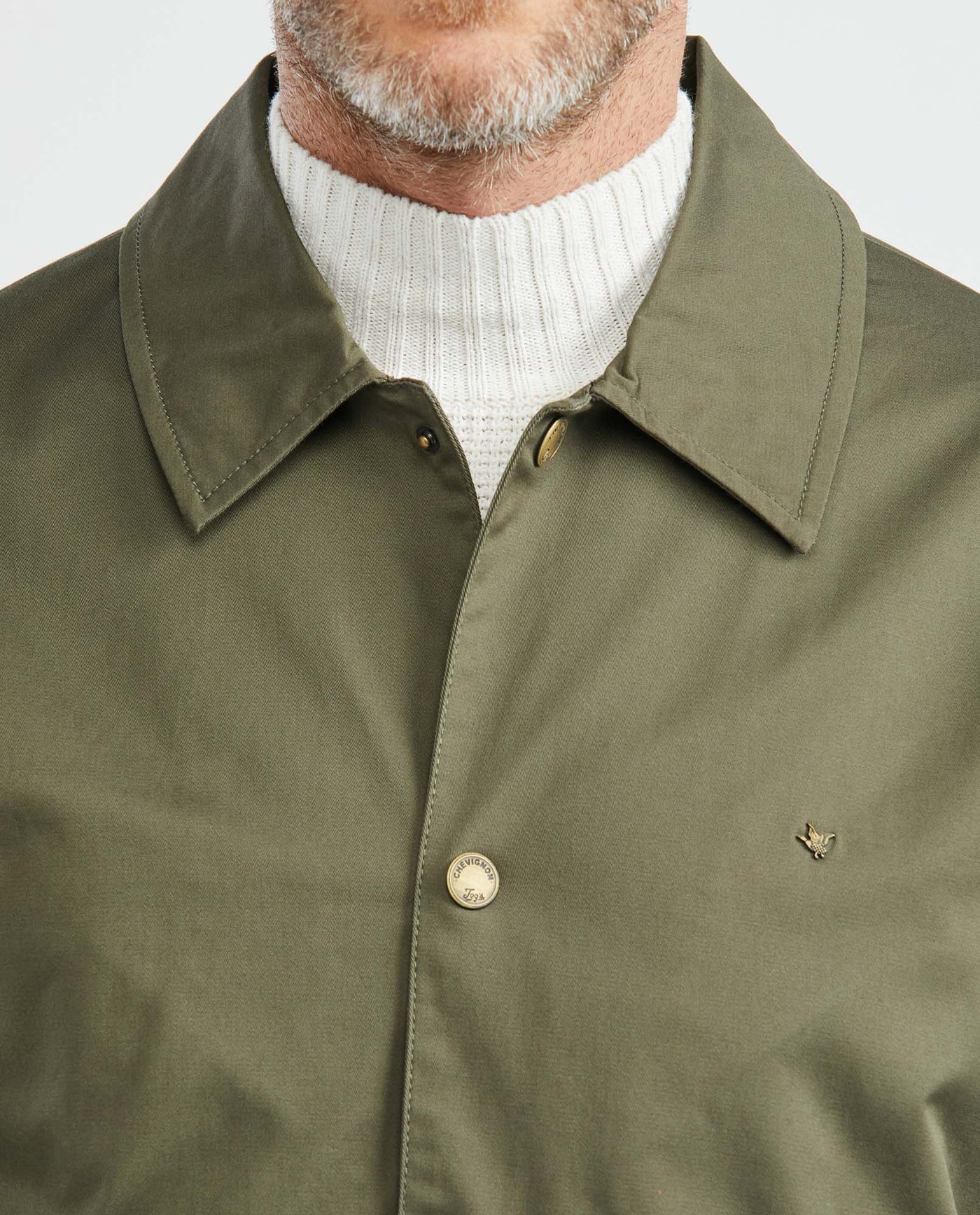 Men's Coach Jacket in Cotton Classic American Preppy - 6