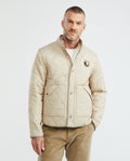 Men's Puffer High Neck Quilted Jacket Removable Sleeves in
