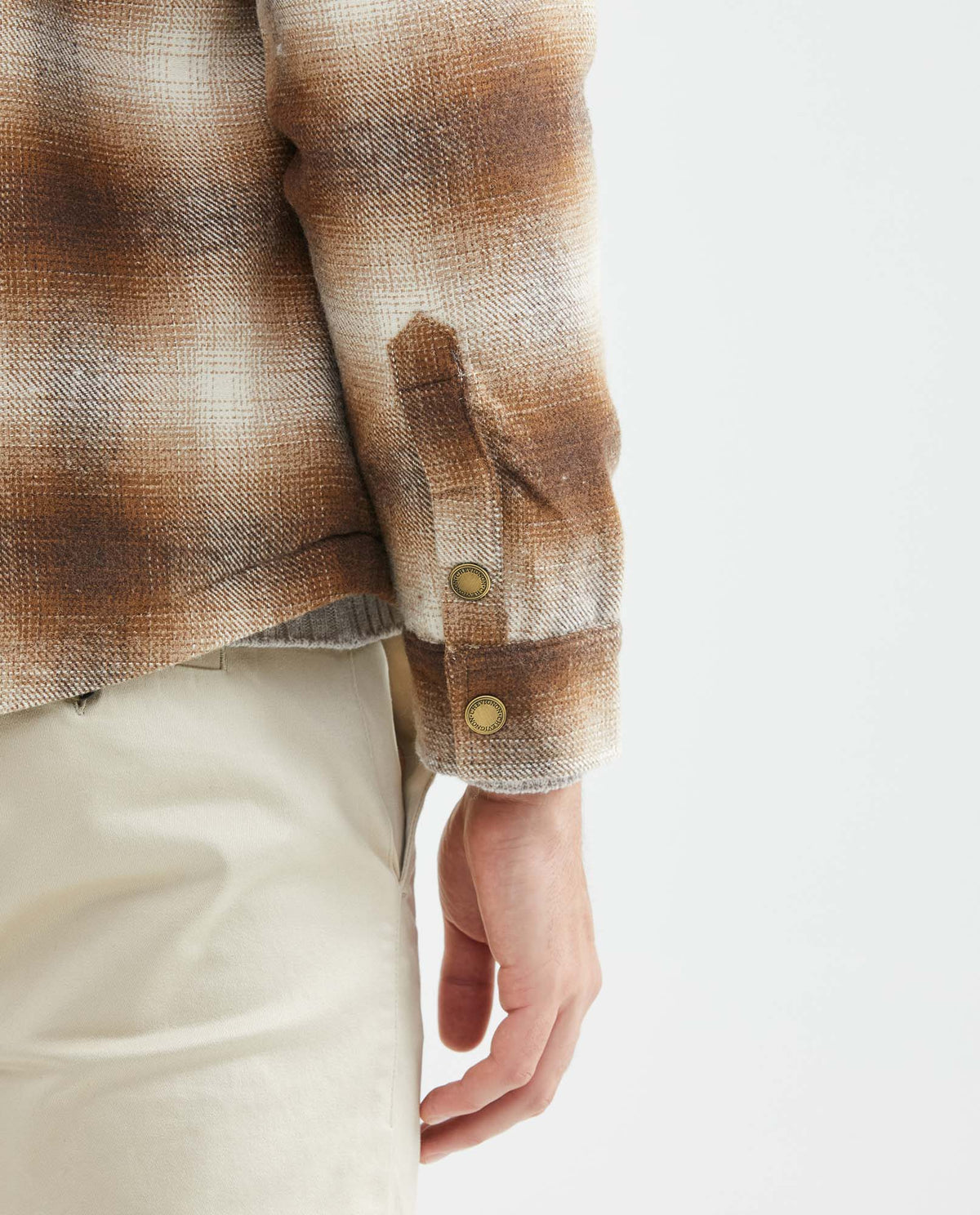 Men´s Plaid Wool-Blend Shacket - Brown 63_627E463_CAF181148_7