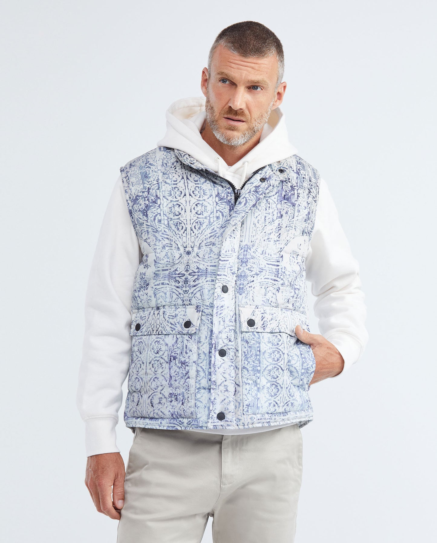 Men's Jacket in Pure Polyester - Blue - 7