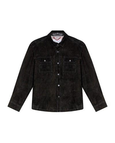 Men´s Goatskin Suede Overshirt - Black 63_627H200_NEG194007_3