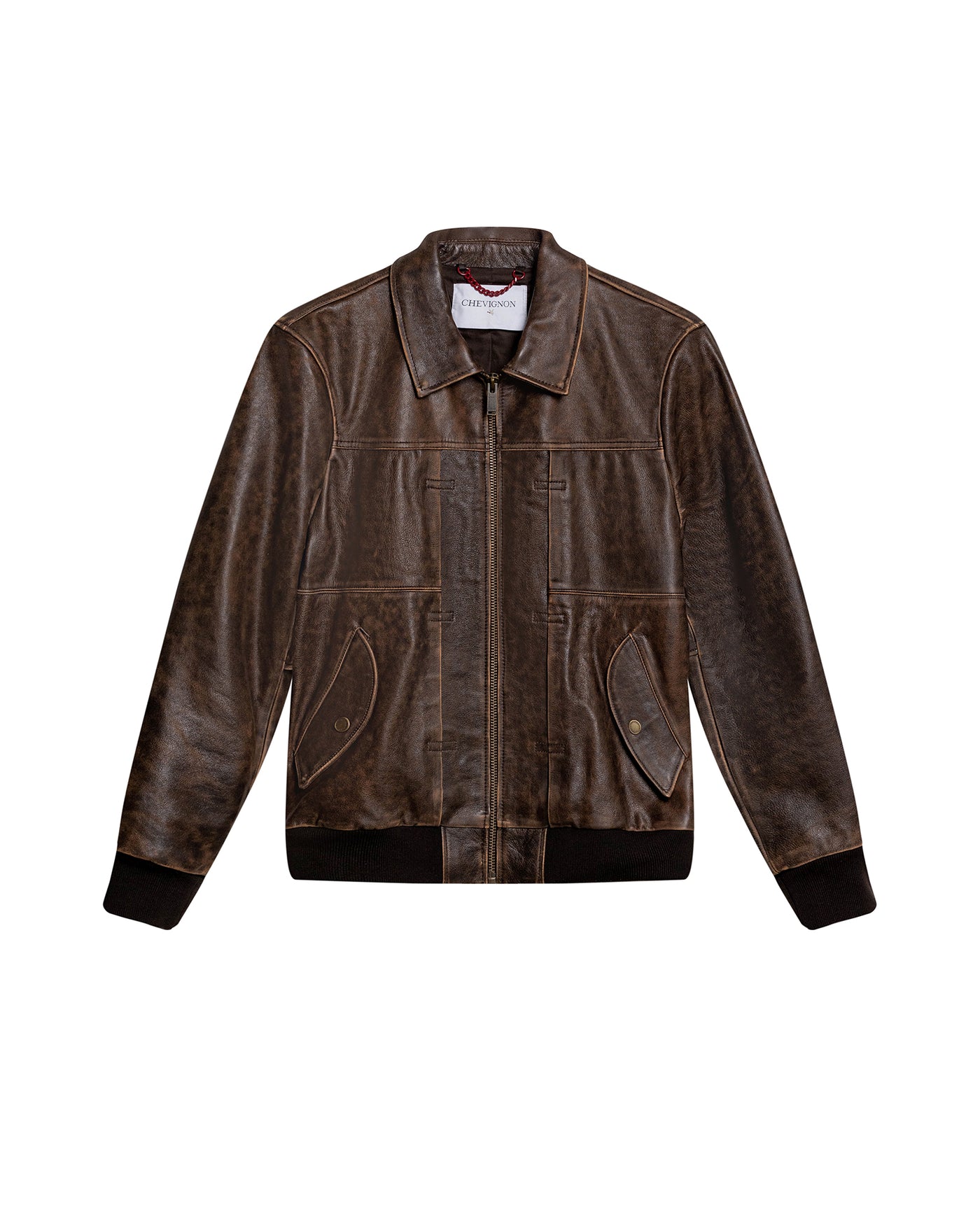 Men´s Trucker Lambskin Leather Jacket - Brown 63_627H204_CAF181222_3