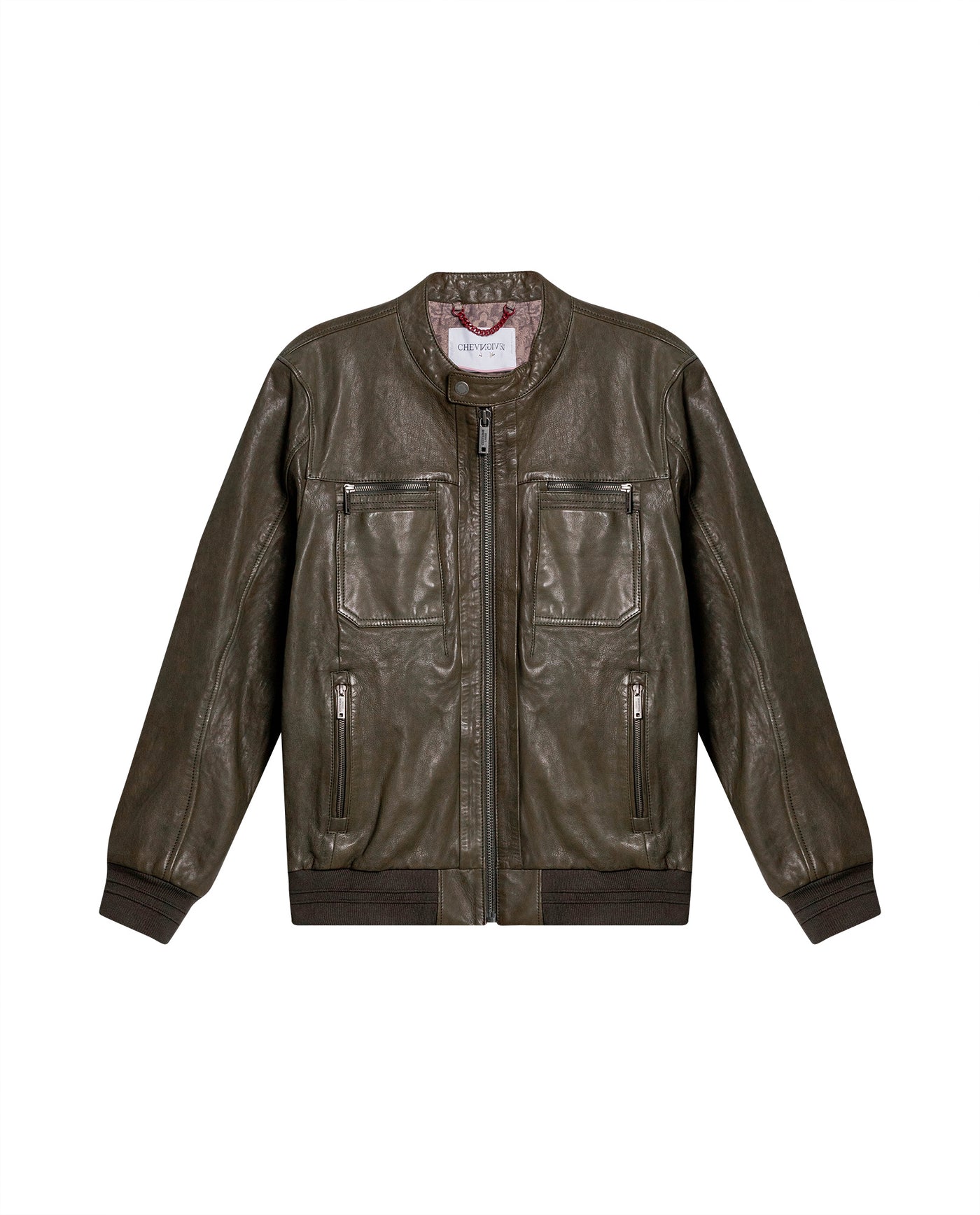 Men´s Lambskin Racer Jacket - Green 63_627H205_VER195513_3