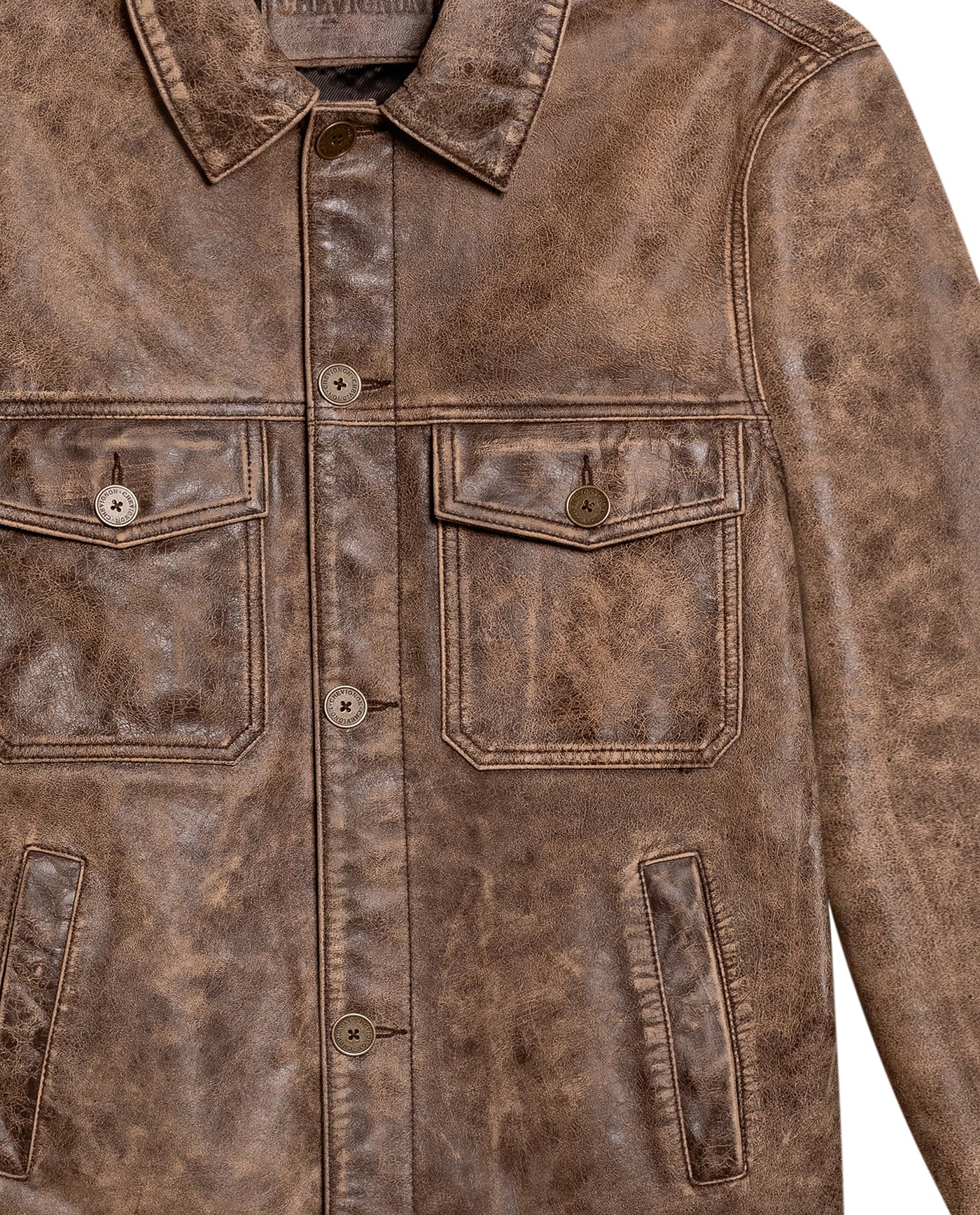 Men´s Sheepskin Trucker Jacket - Brown 63_627H207_CAF170808_8
