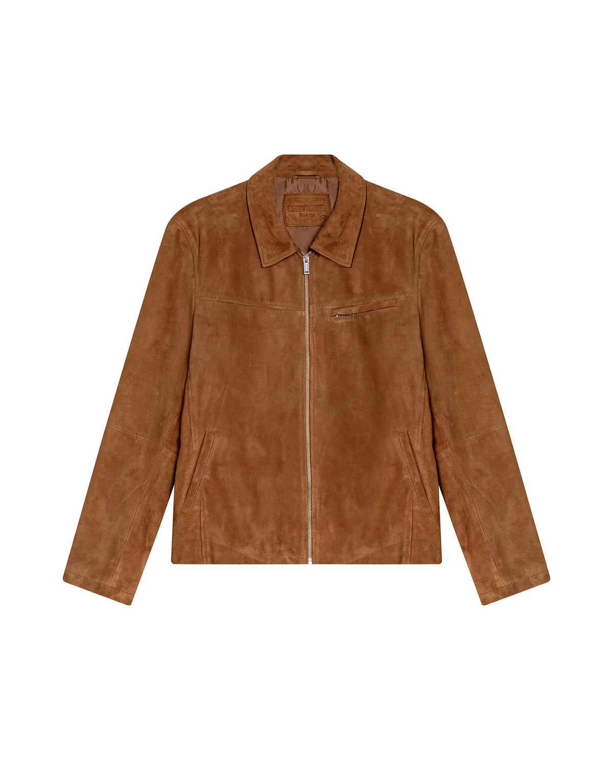 Men's Leather Jacket Suede Goatskin - Brown 63_627H209_CAF171028_3