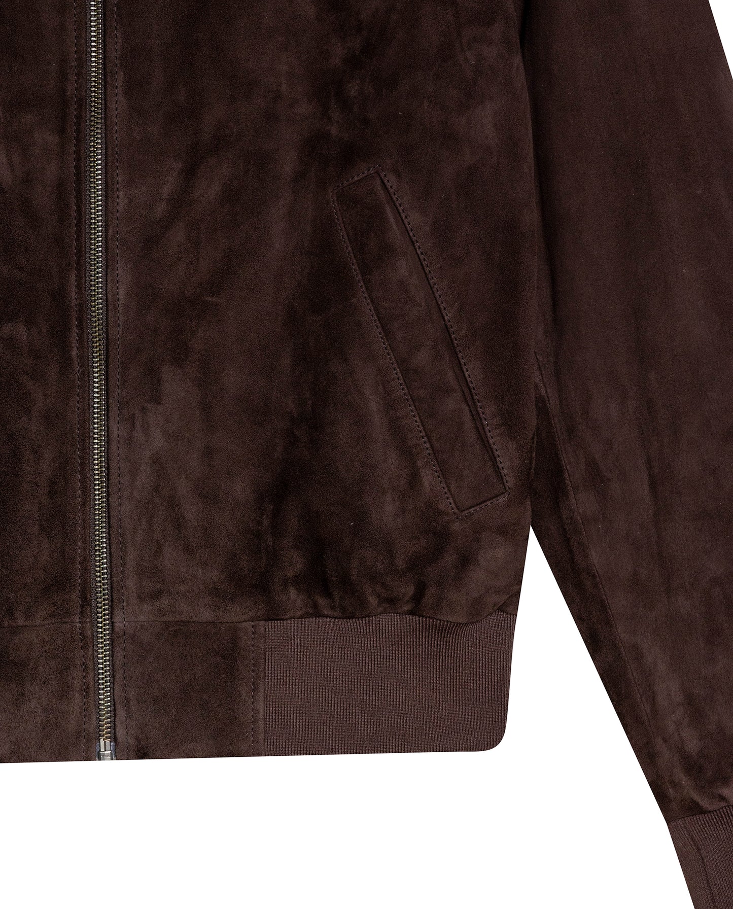 Mens Suede Leather Bomber Jacket - Brown 63_627H212_CAF190840_8