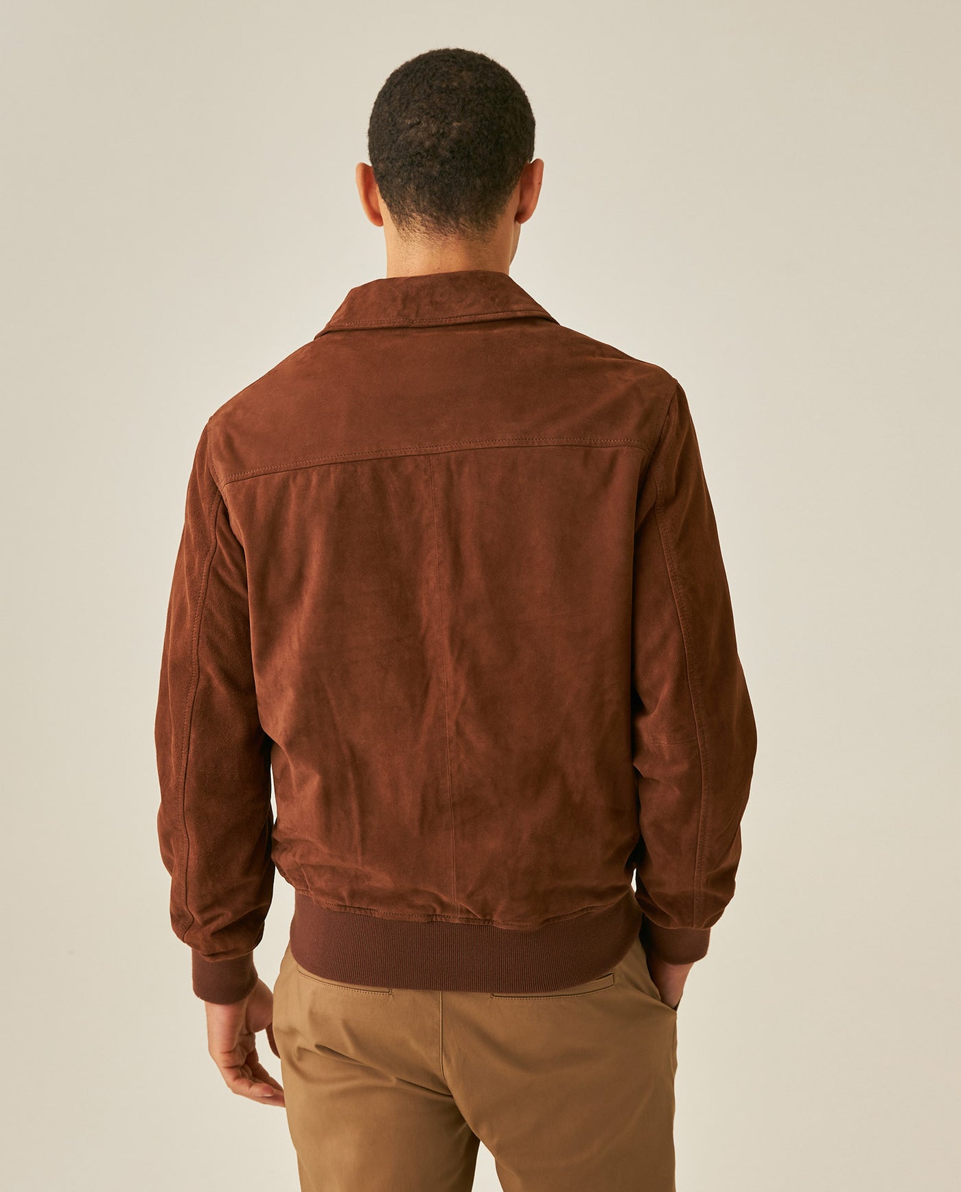 Mens Suede Leather Utility Bomber Jacket - Brown 63_627H214_CAF190840_6