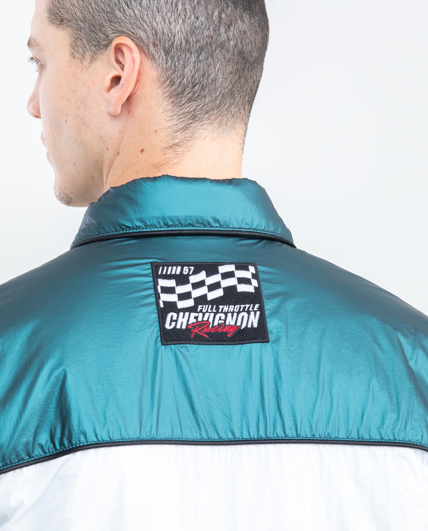Men's Jacket, Quilted Color Block Chevignon Racing - Black - 6