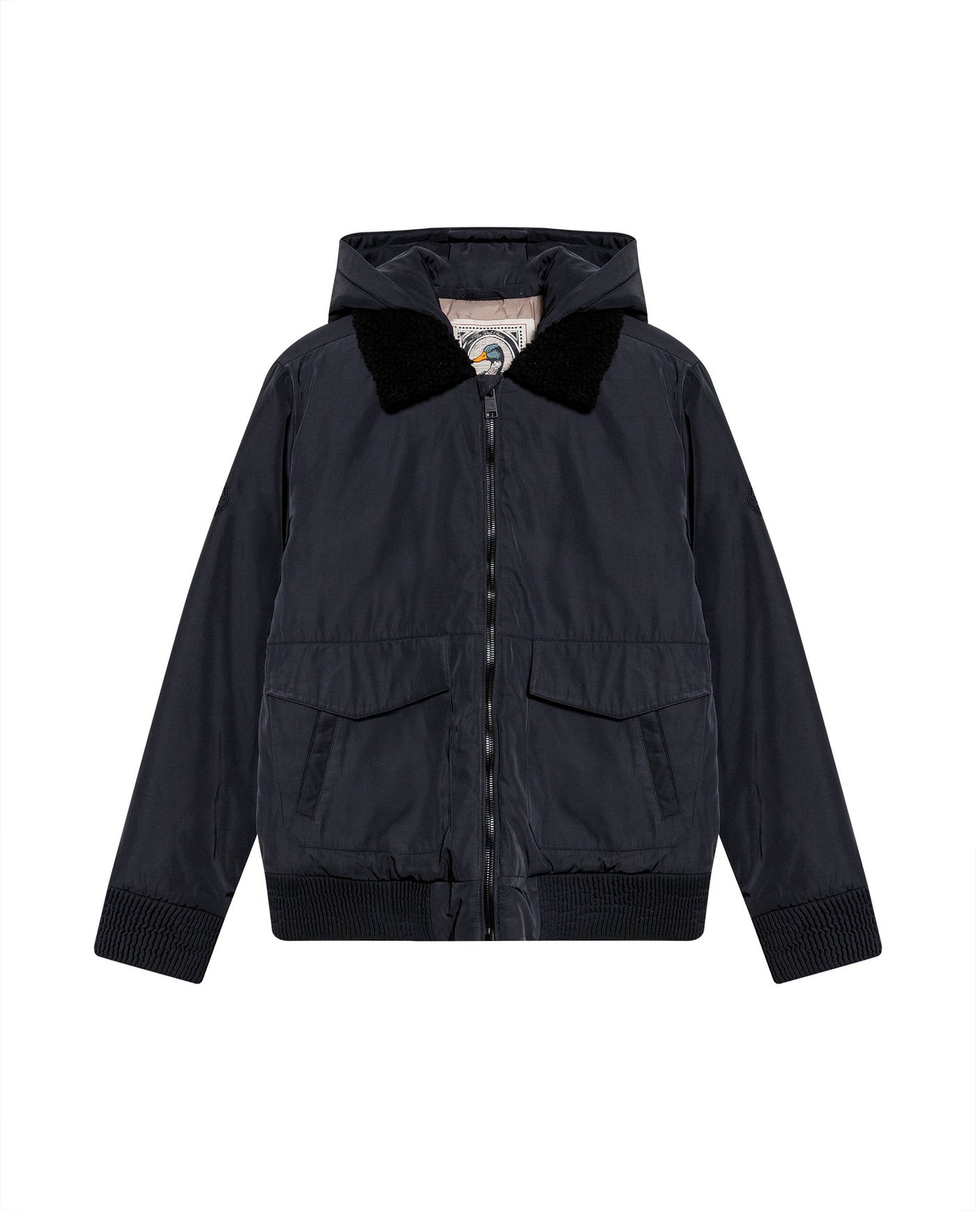 Men's Removable Hood Aviator Jacket in Polyester, Horizon 629G006 - 2