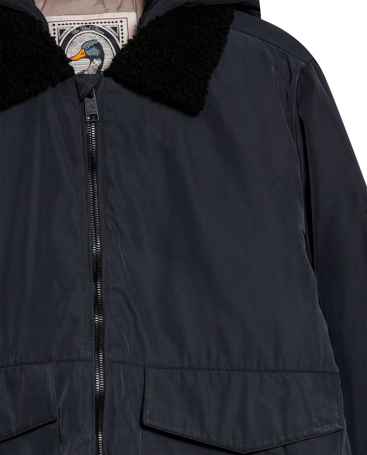 Men's Removable Hood Aviator Jacket in Polyester, Horizon 629G006 - 7