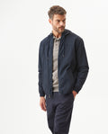 Men's Windbreaker Jacket in Nylon Stretch Blend Tidewater