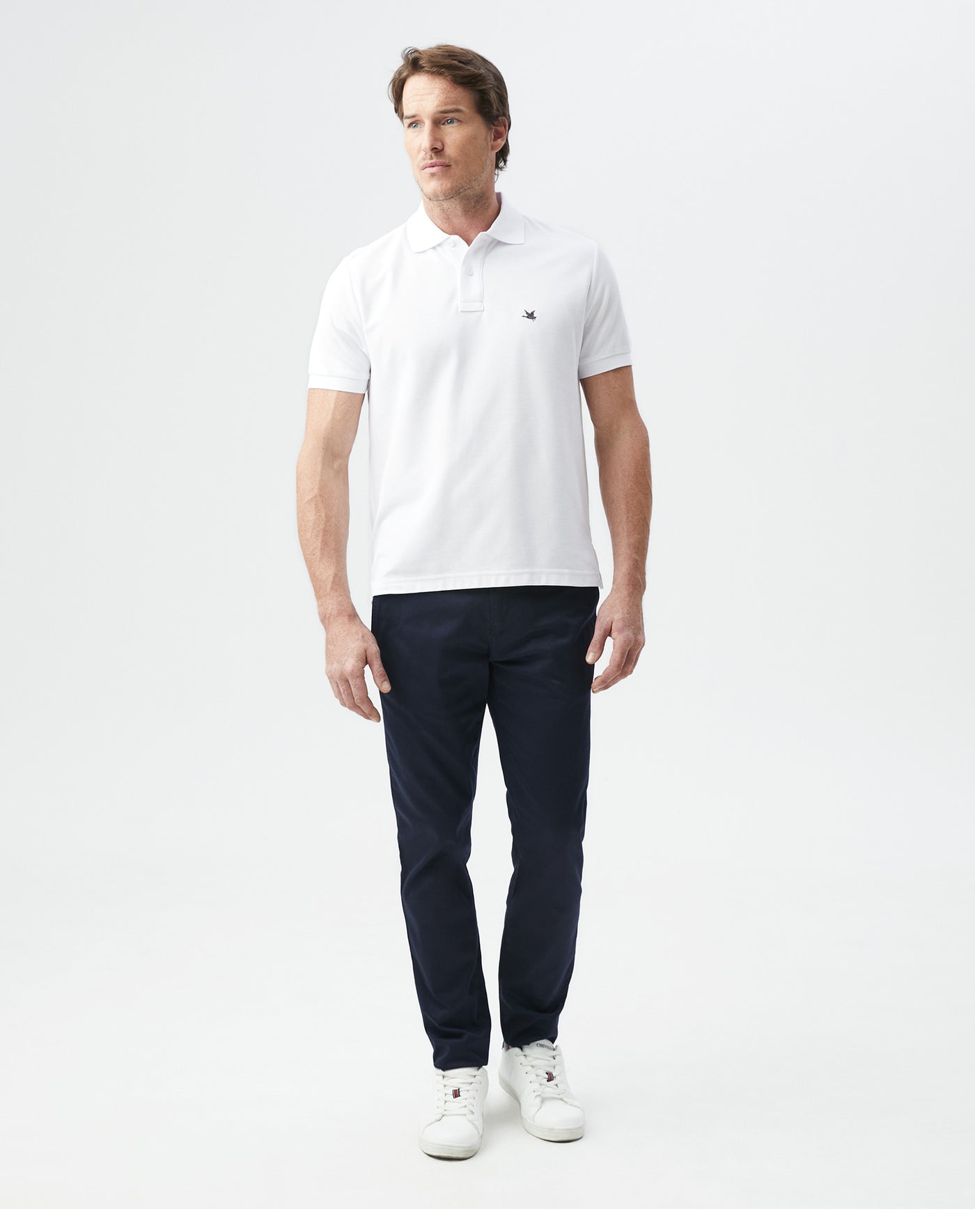 Men's Cotton Slim Chinos - Blue 63_6308001_AZU193921_0