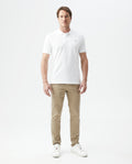 Men's Cotton Slim Chinos - Beige