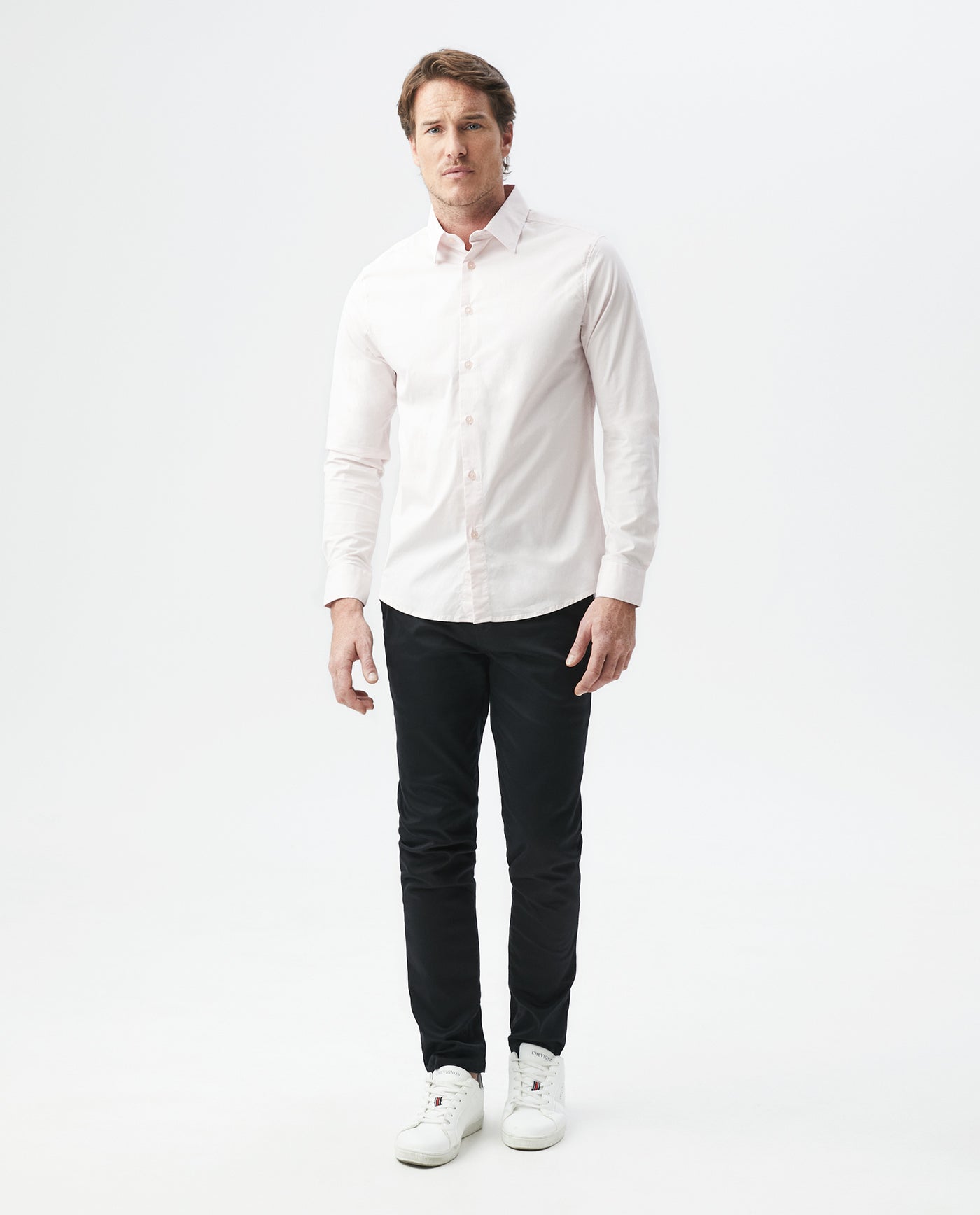Men's Cotton Slim Chinos - Black 63_6308001_NEG194007_0