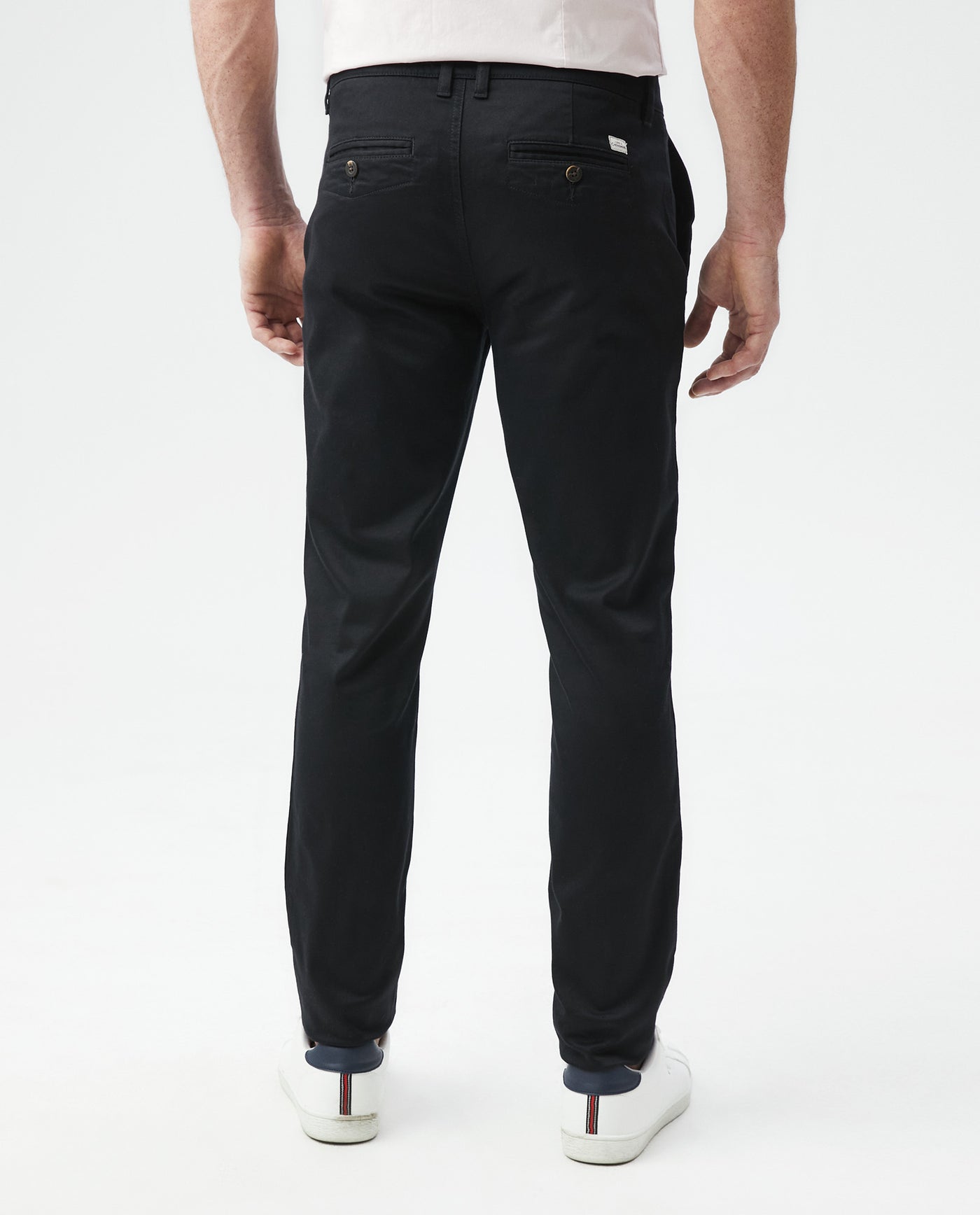 Men's Cotton Slim Chinos - Black 63_6308001_NEG194007_5