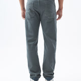 COTTON FIVE-POCKET PANTS IN GRAY