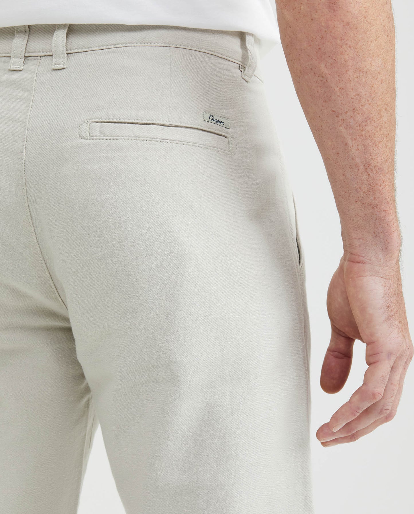 Men's Trousers, Chino Style, Regular Fit Straight Leg - Beige - 5