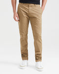 Men's Slim Fit Chino Pants Soft Touch Mid-Rise Cotton Stretch
