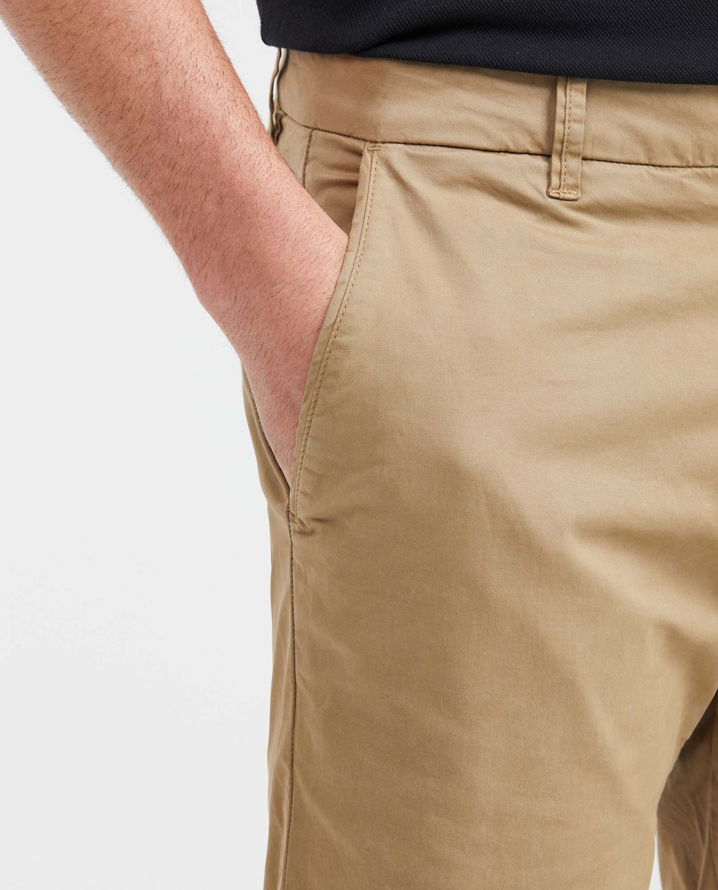 Men's Slim Fit Chino Pants Soft Touch Mid-Rise Cotton Stretch - 2