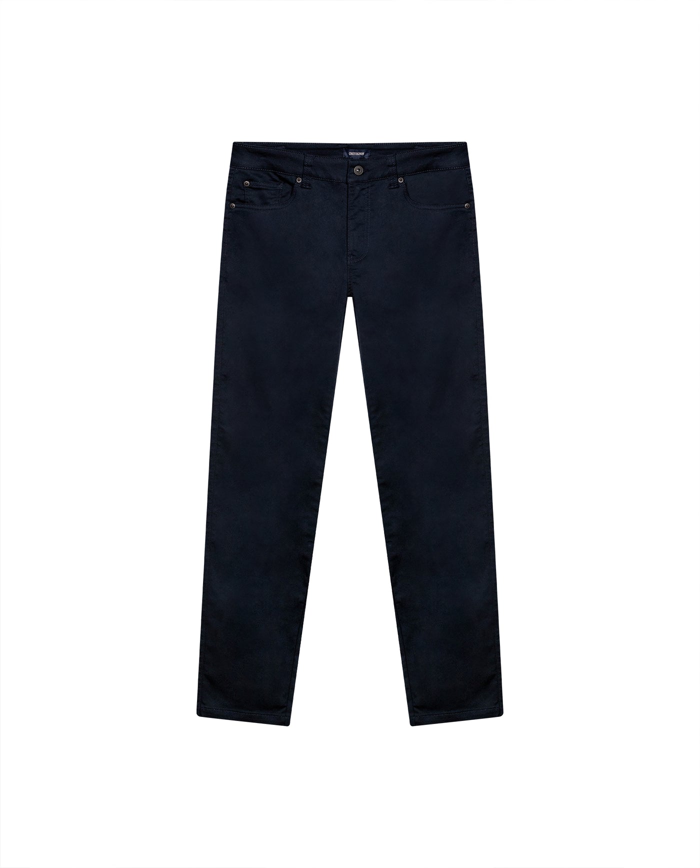 Mens Pants Slim Fit 5 Pocket Mid Rise Cotton Tencel Elastane Jogger Fabric Premium Soft Touch - Blue 63_631H004_AZU194011_0