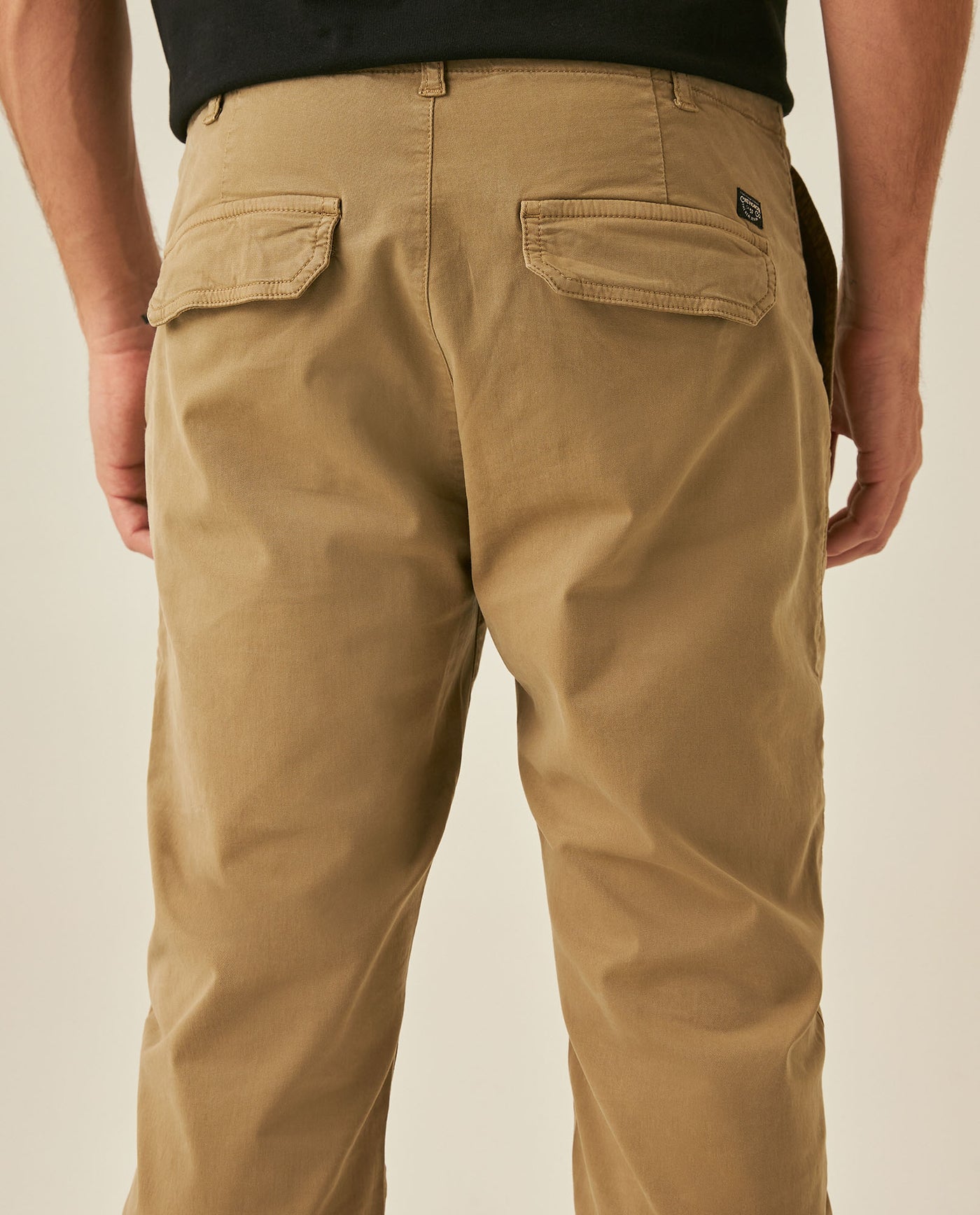 Mens Carpenter Pants Mid Rise Cargo Silhouette Cotton Tencel Elastane Functional Front Carpenter Pocket - Brown 63_631H005_CAF181018_7