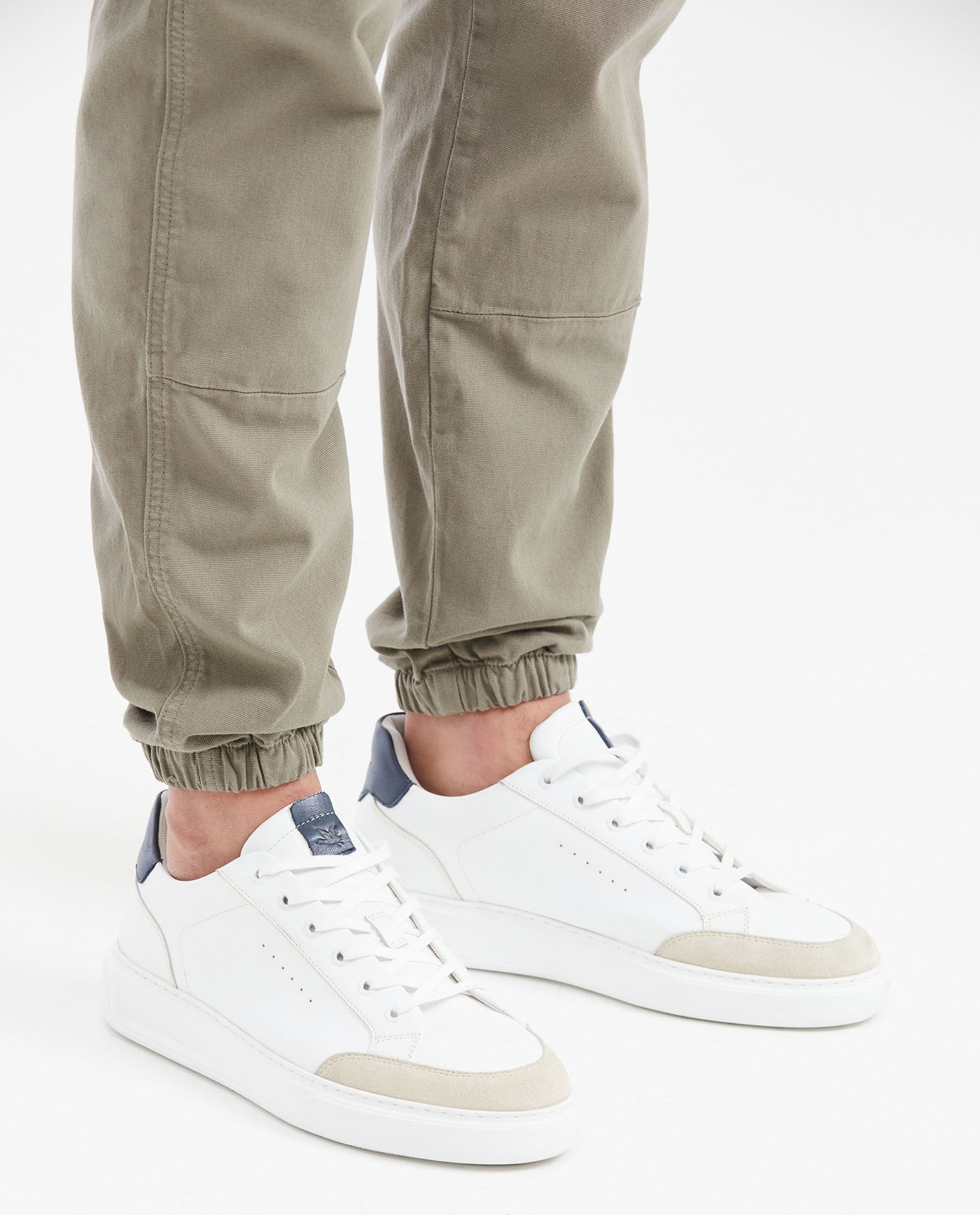 Men's Cargo-Inspired Canvas Jogger Pants with Elastic Waist - 5