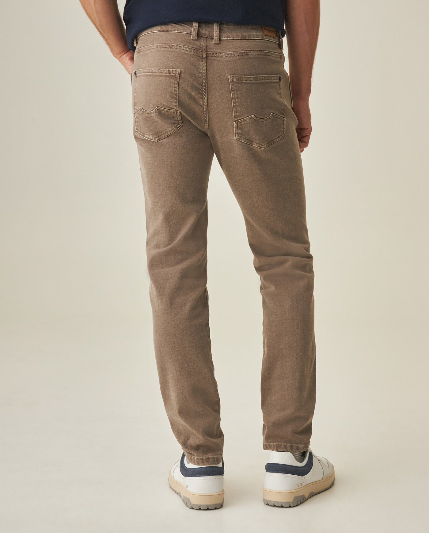 Men's Slim Fit Pants - Beige 63_632H001_BEI161102_6